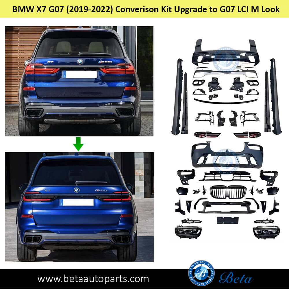 Body Kit Conversion Upgrade to G07 LCI M Look for BMW X7 G07 2019-2022 models Car Rear Body Kit Conversion Upgrade to G07 LCI M Look for BMW X7 G07 2019-2022 models Car Rear